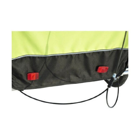 Remorcă de bicicletă, pentru 2 copii Jogger 2 in 1, | verde - negru č.9