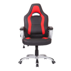 Scaun de birou Racing cu funcție masaj si încălzire | negru - roșie č.1