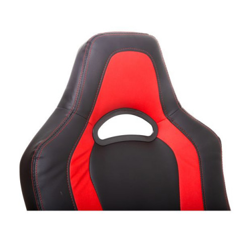 Scaun de birou Racing cu funcție masaj si încălzire | negru - roșie č.11