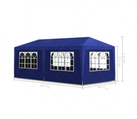 Pavilion de petrecere în grădină 3x6x2,5m | albastru č.3