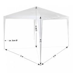 Pavilion de grădină 3x3m | alb č.3