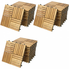 Dale din lemn de acacia, model 6 | 30x30x2,5 cm č.1