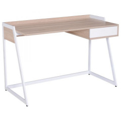 Masă PC 120 x 60 x 80 cm | alb + stejar č.1
