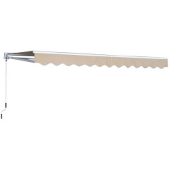 Marchiză retractabilă 3,95 x 2,5 m | crem č.3