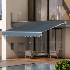Marchiză retractabilă 3,95 x 2,5 m | gri č.1