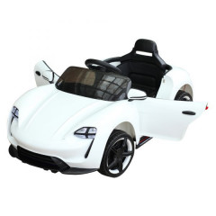 Mașină sport pentru copii NEON QLS cu telecomandă | alb č.1