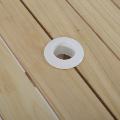 Masă pliabilă de camping cu scaune, din lemn | 5-piese set č.8