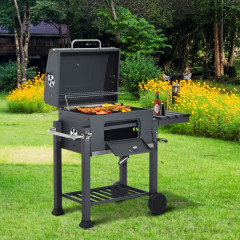 Grătar BBQ multifuncțional pentru grădină din oțel inoxidabil |115 x 56 x 108 cm č.2