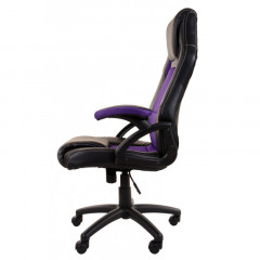 Scaun de birou Racing design | violet-negru č.3
