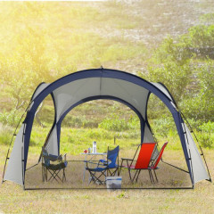 Cort de camping pentru petrecere Marquee 3,5 x 3,5 m | alb - albastru