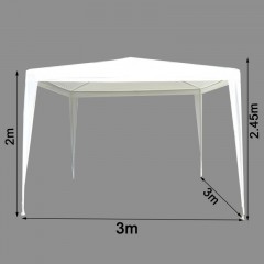 Cort de petrecere, pentru grădină 3 x 3 m | alb č.3