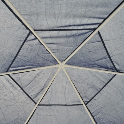 Cort de petrecere pentru grădină 3,9 x 3,9 m cu pereți laterali (plase de țânțari) | albastru č.4