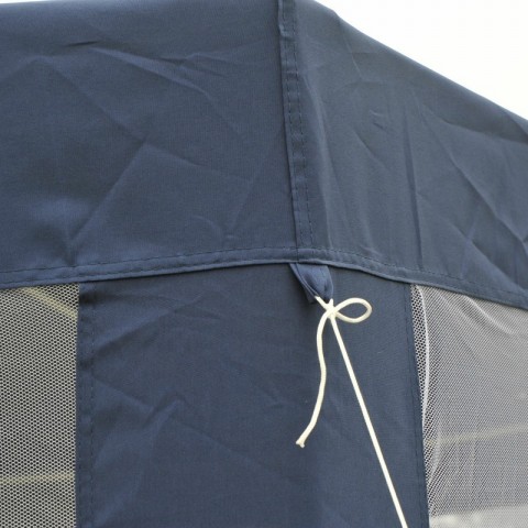 Cort de petrecere pentru grădină 3,9 x 3,9 m cu pereți laterali (plase de țânțari) | albastru č.5