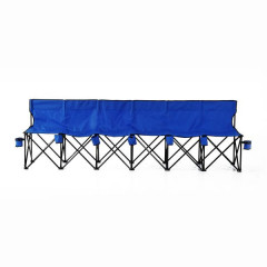 Banchetă camping pliabilă, 6 locuri | albastru č.2