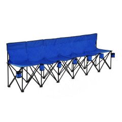 Banchetă camping pliabilă, 6 locuri | albastru č.1