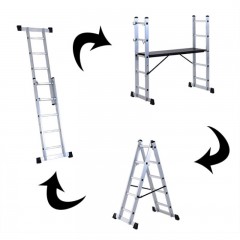 Scara multifuncționala din aluminiu 3in1 č.1