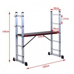 Scara multifuncționala din aluminiu 3in1 č.2