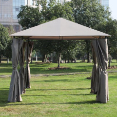 Pavilion de lux pentru grădină, 4x3 m | maro deschis č.3
