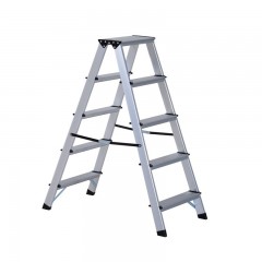 Scară dublă din aluminiu 5 trepte č.1