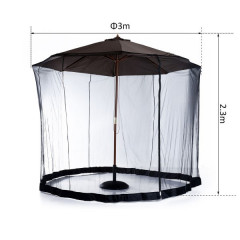 Plasă de protecție anti-insecte, pentru umbrelă de grădină | Ø300 x 230 cm č.2