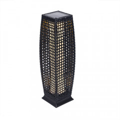 Lampă de gradină, din poliratan, cu LED 50 cm | negru č.1