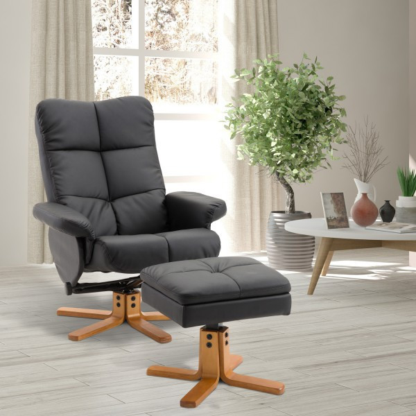 Fotoliu de relaxare Scott | negru