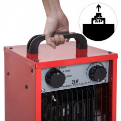 Încălzitor electric cu ventilator | roșu č.3