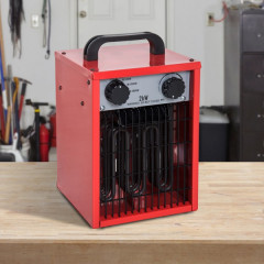 Încălzitor electric cu ventilator | roșu č.1
