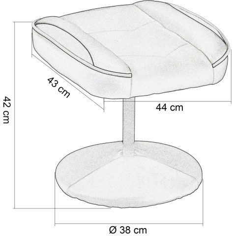 Scaun de birou GT Relax Racer cu suport pentru picioare, negru-alb č.5