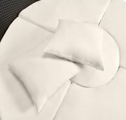 Șezlong pentru grădină, din poliratan, Salem cu masă telescopică | negru č.3