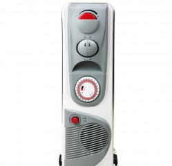 Calorifer electric cu ulei si ventilator 2500W | alb č.2