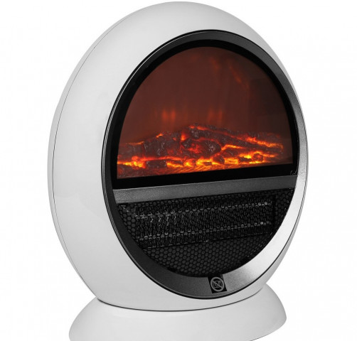 Șemineu electric cu imitație de flăcări 1500 W | alb č.2