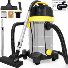 Aspirator pentru aspirație uscată și umedă  30l  | argintiu-galben č.1