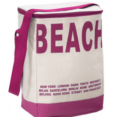 Geantă frigorifică BEACH 20l | roz-bej