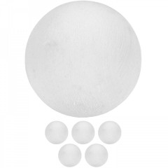 Set 5 mingi de rezervă, profesioniste, pentru fotbal de masă Tuniro 35 mm | alb č.1