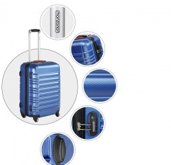 Set valize de călătorie 4 bucăți | albastru č.3