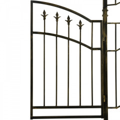 Arcadă metalică pentru trandafiri cu portiță | 207 x 130 x 50 cm č.3