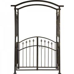 Arcadă metalică pentru trandafiri cu portiță | 207 x 130 x 50 cm č.1