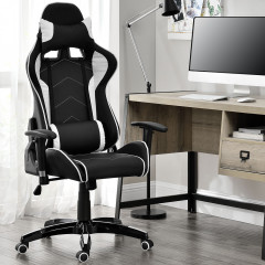 Scaun gaming Infinity | negru - alb č.2