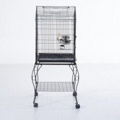 Colivie metalica, cu roti, pentru păsări 51 x 51 x 137 cm č.3