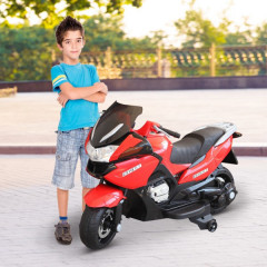 Motocicletă electrică pentru copii 120 x 60 x 65 cm | roșu-negru č.2