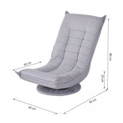 Fotoliu relaxant Patrik | gri č.3