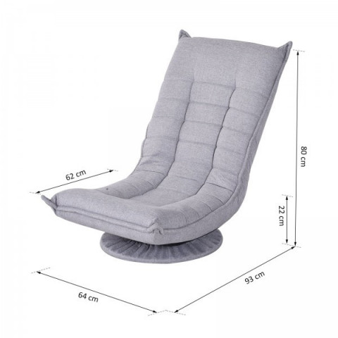 Fotoliu relaxant Patrik | gri č.3