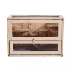 Cușcă pentru rozătoare 60 x 35 x 42 cm, din lemn č.1