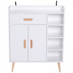 Comodă stil retro 80 x 29,5 x 96 cm | alb č.1