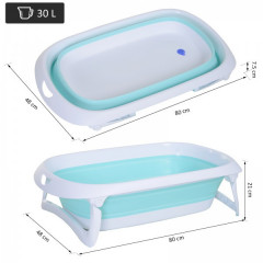 Cădiță de baie ergonomică, pliabilă, pentru copii | verde č.3