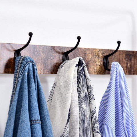 Cuier și pantofar 72 x 34 x 185 cm | negru č.5