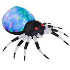 Păianjen Halloween, gonflabil, cu iluminare LED | 120 x 90 x 70 cm