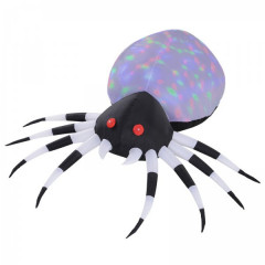 Păianjen de Halloween, gonflabil, cu iluminare LED | 200 x 180 x 50 cm č.1