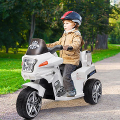 Motocicletă electrică pentru copii POLICE | alb č.2